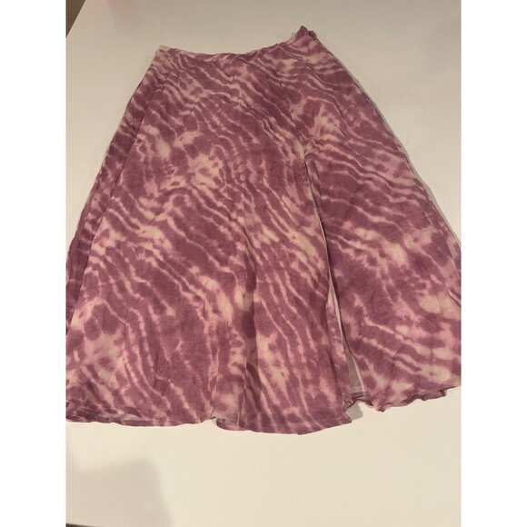 Paige Tie-Dye Midi Skirt Pink & White S - Picture 1 of 6